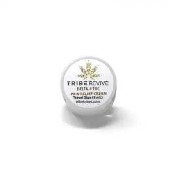 TribeTokes travel size CBD pain relief cream jar