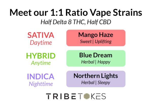 1 1 Ratio Vapes Menu 2023 V2 by TribeTokes