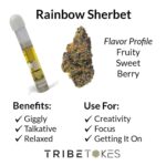 Rainbow Sherbet - Hybrid | Delta 8 THC Live Resin Vape Carts