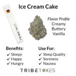 Ice Cream Cake (Indica) Live Resin CBD Disposable Vape Pen (1.0 mL)