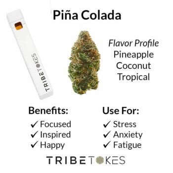 Pina Colada Disposable Strain Profile from TribeTokes