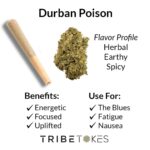 Durban Poison THCA Prerolls 5-Pack | Regular (1.0g) or Mini (0.5g)