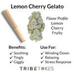 Lemon Cherry Gelato THCA Prerolls 5-Pack | Regular (1.0g) or Mini (0.5g)