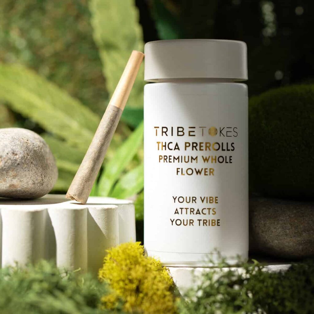 THCA preroll weed jar TribeTokes THCA Prerolls
