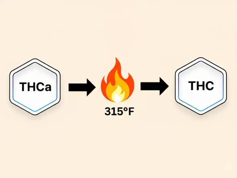 thca-decarboxylation-diagram