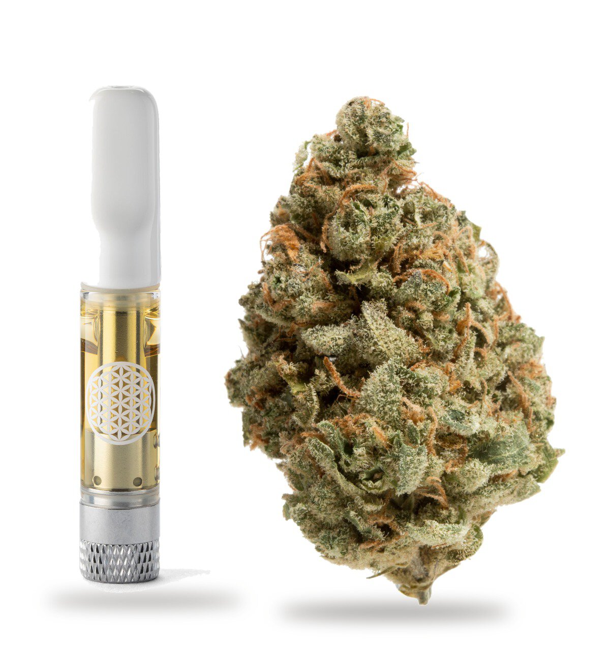 Blueberry Cookies strain: vape cartridge and cured flower nug