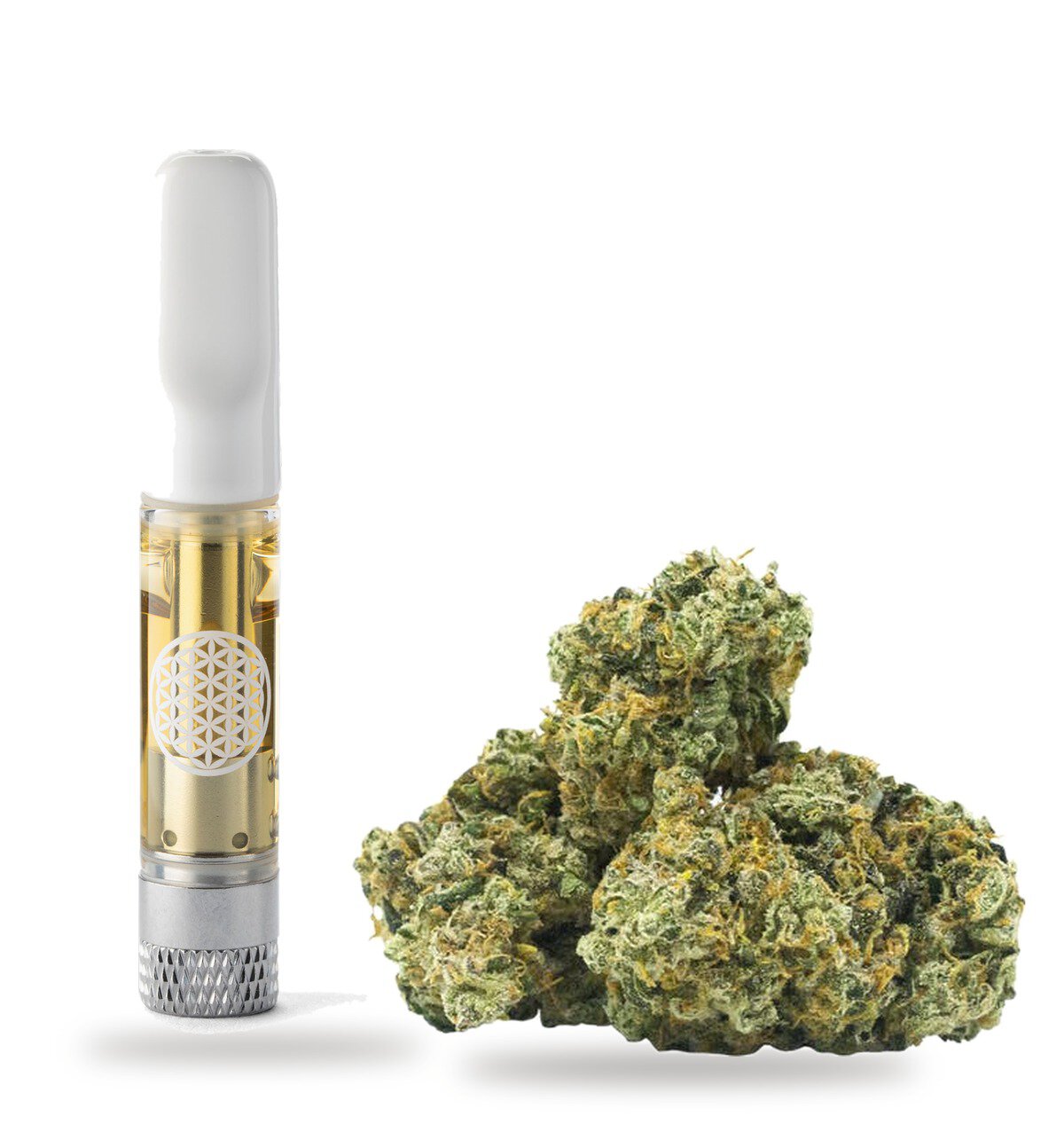 Gelato strain: vape cartridge and cured flower nug