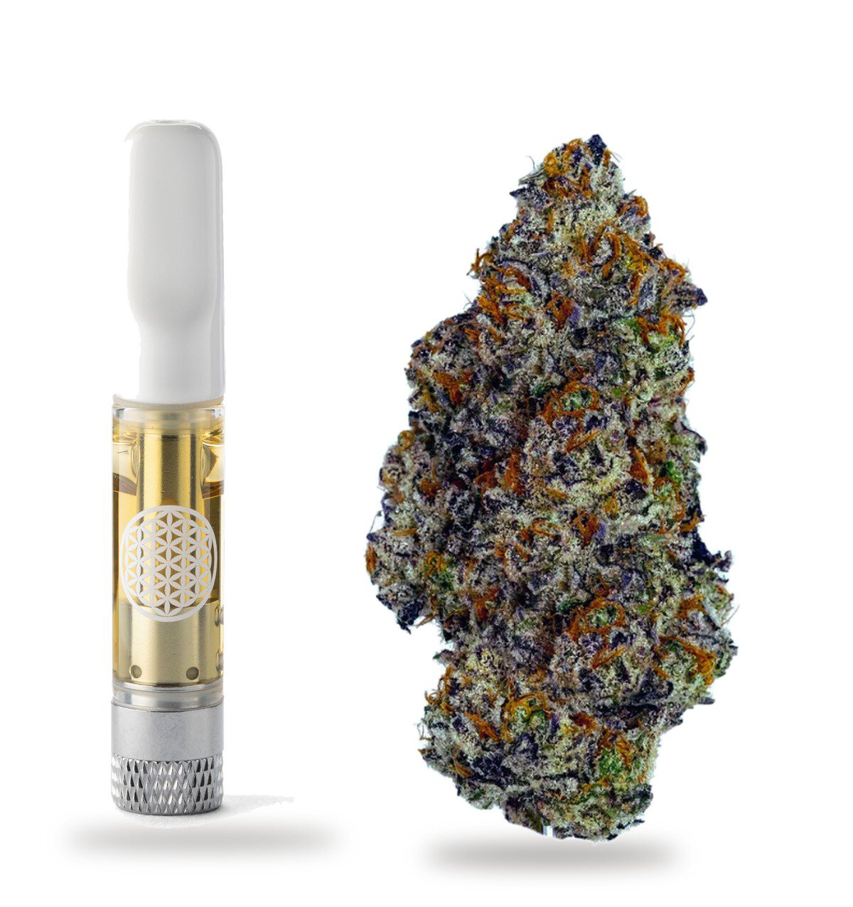Slurricane strain: vape cartridge and cured flower nug