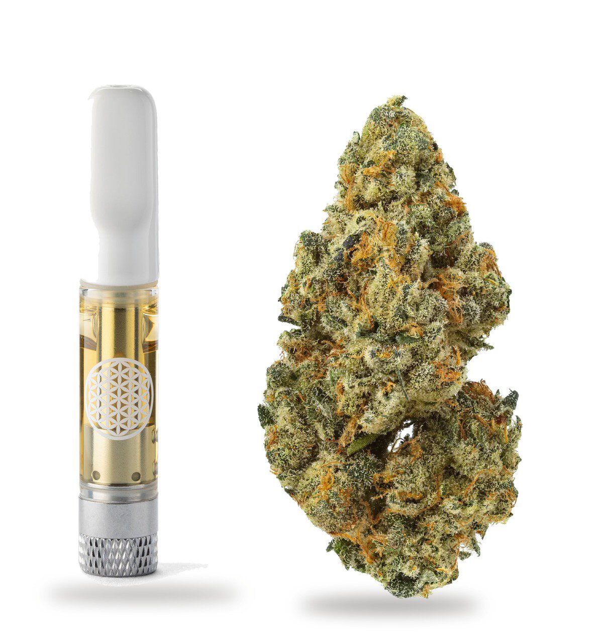 Watermelon strain: vape cartridge and cured flower nug
