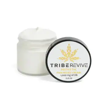 TribeRevive Delta 8 THC Pain Relief Cream jar