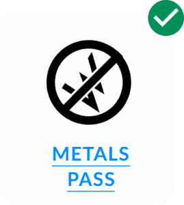 Heavy metals test passed