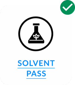 Residual solvents test passed